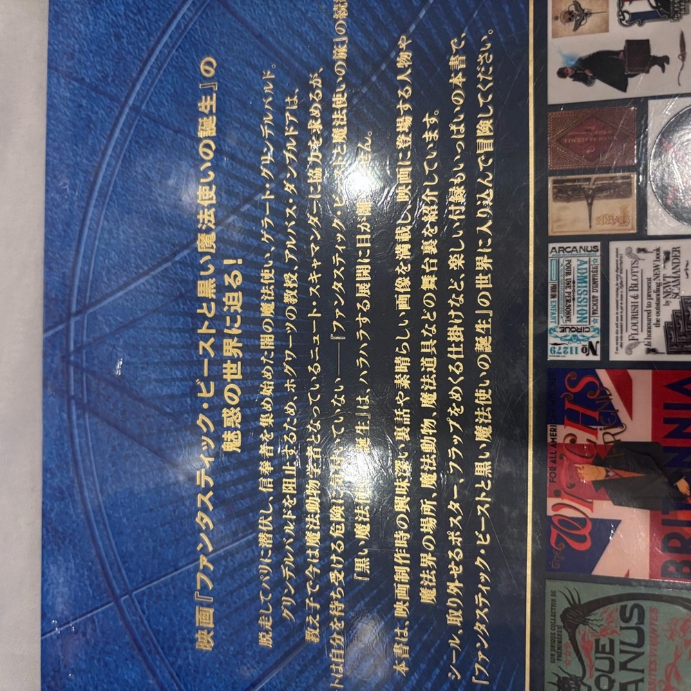 Japanese Crimes Of Grindelwald Movie Magic Book SEALED Stickers Posters - Picture 8 of 8